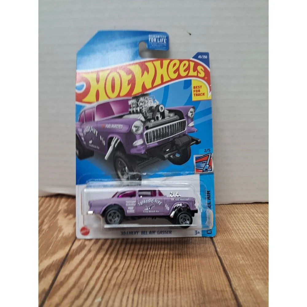 Hot Wheels 1955 Chevy Bel Air Gasser Purple 1:64 Diecast Classic Five Unopened